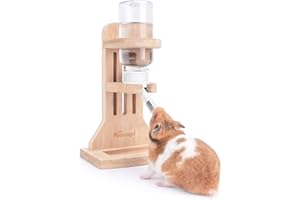Niteangel Bouteille d'eau pour Hamster avec Support | Distributeur d'eau pour Gerbille pour Animaux de Compagnie de Petite Taille tels Que Hamster, Gerbille, Souris, dègus, Lemming, hérisson