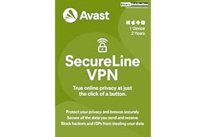 Avast Secureline VPN 2023, 1 Device 2 Years, Security+Privacy+Encryption [PC/Mac/Android] [Licence]