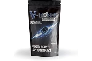 V-Force 25 Pills 100mg - Stronger & Harder Enhanced Strength & Firmness for Men - Designed to Boost High Stamina, Performance & Prolonged Results - Natural Male Enhancing Food & Herbal Supplement