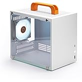SGPC K66 Lite 8.4L/Compact Mini-ITX PC Gaming Case/135mm CPU Cooler &amp; 240mm | 8.4L tempered glass case with direct GPU design