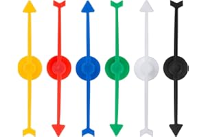 LEMESO 24 piezas Flecha Giratoria Flecha de Spinner de Plástico para Juegos de Tablero Juegos Educativos Flecha de Colores