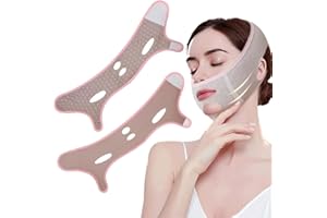 QOMJUFA V-line face lifting mask,Anti doppelkinn maske,Wiederverwendbare V-Linienmask,gesichtsmassage gegen doppelkinn,Jederzeit einsetzbar