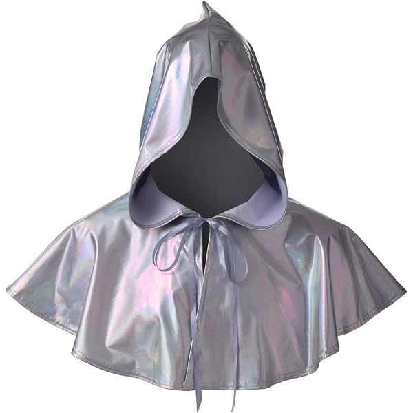 Cape/châle Vintage à Capuche Pour Halloween Ou Déguisement - Homme Et Femme - Respirant, Coupe-vent - Bordeaux Ou Noir