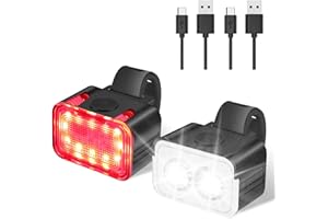 ARKCAMP Bike Lights Front And Back, 2-10 LEDs 500-10000Lumens Super Bright Bike Light, 15H Long Battery Life Bicycle Lights, 4-8 Modes USB C Rechargeable, Waterproof IPX6 LED Rear Taillight With Memory