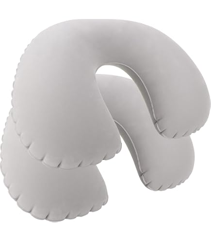 Focenat Cuscino da Viaggio Collo con Cappuccio, Maschera per Dormir, Tappi auricolari, Cuscino Aereo Memory Foam, Cuscino Cervicale da Viaggio per Treno Auto Ufficio