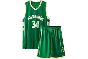 GIIWAKI Completo Basket Bambino/Uomo, 2 Pezzi Completino Basket Bambino Maglia Basket Bambino Divisa Basket Bambino, Senza Maniche Maglia Basket Bambino,Canotta Basket Bambino e Pantaloncini