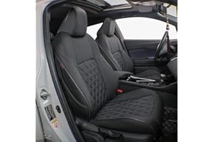 Easeadd Cuero Fundas de Asiento a Medida para Funda Asiento Toyota CHR Accesorios 2017 2018 2019 2020 2021 2022 Dynamic Business Distinctive Graphic Gr-Sport Collection - Negro