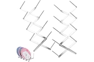 LUVZOOR 2 Pezzi Porta Coperchio in Acciaio Inox, Estensibili Supporti per Coperchi di Pentole, Porta Coperchi Pentole Salvaspazio Organizer Cucina