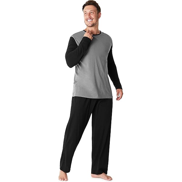NAFING Pijama Homme, Pyjama Homme Hiver Décontracté Pyjama Chaud