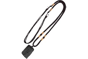 RRICHH Black Tourmaline Schorl Water Stones Natural Tourmaline Tourmaline Chain Raw Stone Pendant Hand Braided Necklace Healing Stones Gemstone Pendant Grown Crystal Gifts for Valentine's Day, Other,