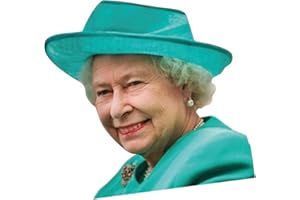 Chenstar Decalcomania per finestrini, motivo Regina Elisabetta, Papa, divertente adesivo per finestrino auto, facile da rimuovere, non lascia residui