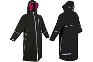 Two Bare Feet | Hi-Vis Equestrian Changing Robe | Waterproof, Windproof, Fleece-Lined Coat for Horse Riding & Outdoor Use