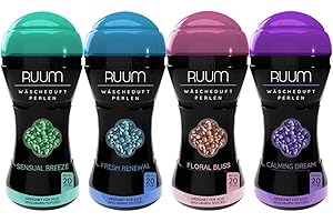 RUUM Wäscheduft Perlen 4er Pack Mix-Paket Textilparfüm für Waschmaschinen (4x 210g)