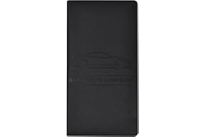 Joyan Auto Insurance and Registration Card Holder, Premium PU Leather Vehicle Glove Box Paperwork Wallet Case Organiser with Magnetic, for Vehicle Documents Cards Driver License ID Cards, Black