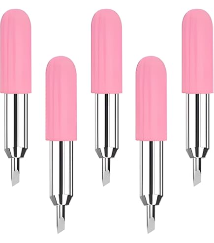 Lame Taglio Cricut Joy | 8 Pezzi 30&deg; | Acciaio Tungsteno | Custodia Silicone | Per Progetti Fai Da Te