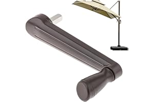 Qianly Patio Umbrella Accessories Outdoor Umbrella Clamp Mount Adjustable Parasol Heavy Duty Handrail Outdoor Sunshade Accessories Garden Parasol Table Canopy Crank Handle