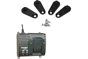 GZ DESIGN Soporte de pared cargador de 18 V para Bosch, Makita, Metabo accesorio perfecto para taller, … (Metabo)