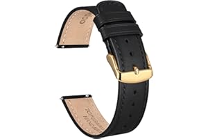 Ayadoo Bracelets de Montre en Cuir de Cheval Fou pour Hommes Femmes, bande de remplacement Vintage à Dégagement Rapide de 18 mm 20 mm 22 mm avec Acier Inoxydable