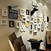Produktbild komplex alt Foto wand, wandmontierter Phasenrahmen,Modern und schlicht aus Holz Kombinationsrahmen, Club Cafe Art Deco Hintergrundwand, 16 Rahmen und mehrfache Ornamente (111 * 38 inch),weiß