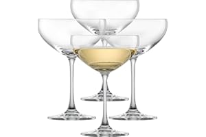 SCHOTT ZWIESEL Coupes à champagne Bar Special (set de 4), élégantes coupes à champagne, verres en cristal Tritan résistant au lave-vaisselle, fabriqué en Allemagne (art. n° 123620)