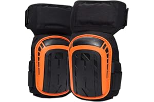 SUGFAY Genouillères Professionnelles,Genouillere Travaux,Heavy Duty Genouillères Rembourrage en Mousse avec Coussin en Gel Confortables et Sangles Réglables pour le travail,Sol,Construction, Gardinage
