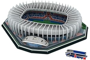 JEMPET Kits de Construction de modèles de Jouets de Puzzle de Petit Stade de Football 3D pour Enfants (Stade Prince Park)