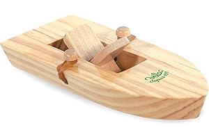 Vilac - 2941 - Jouet en Bois - Bateau Elastique, Boat (15 x 6 x 3 cm)