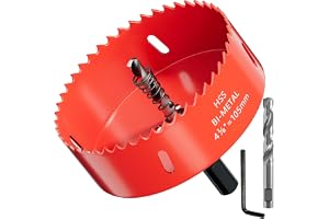GARHWAL Hålsåg i bimetall 105 mm, borrkrona, hålborr med triangulär skaftadapter och centreringsborr – perfekt för ihålig vägglåda, LED-spotlight, uttag i hålplattor