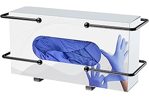 niffgaff Lab Glove Dispensers - Schwarzer Handschuhhalter für Einweg-Handschuhbox Tissue Box, Handschuhbox Organizer für Labor, Küche, medizinischer Handschuhhalter an der Wand