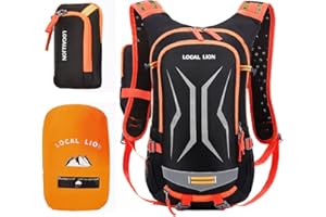 LOCAL LION Sac à Dos de Vélo, Sac Cyclisme Vtt 20L Homme Femme Polyvalent Pour Velo Ski Running Sport Plein Air, Course Randonnée Voyage Camping Alpinisme Bicyclette Ultraléger Respirable Unisexe