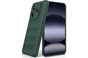 BonYonka Funda para Xiaomi Redmi Note 14 5G, Funda de Silicona Resistente a Golpes y Arañazos, Forro de Microfibra Suave, Funda Integral con Protección para La Cámara, Verde