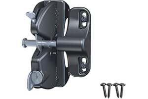 D&D Technologies LLAA LokkLatch Latch for General Purpose Gates, 10-35 mm, Black