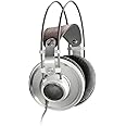 AKG K701 Open Back Cuffie Aperte premium di classe di riferimento, 10 Hz – 39800 Hz, Bianco/Argento