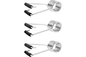 Vagocom 3Pcs Universal Spring Hinge Door Closer,Self Closing Door Hinges with Rubber Bumpers for Most Door Butt Hinge Pin