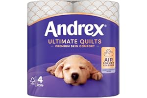 Andrex® Supreme Quilts Toilet Tissue, 4 Quilted Toilet Rolls White