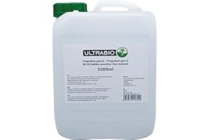 ULTRABIO Propylène glycol E1520 PG Pureté 99,5% Qualité pharmaceutique Certifié USP 5000 ml