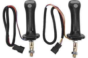 DIOCHE Manijas de Joystick 2 Piezas Manijas de Joystick de Excavadora de 3 Botones Aleación de Aluminio de 6 Pines para Doosan DH DX150 215 225 300 370‑9C