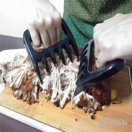 JIAHCN Pulled Pork Shredder Bärentatze Fleisch Claws Grillfleischgabeln Geräucherte BBQ Grillen von Fleisch Zubehör(1 Paar) - 4