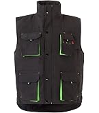 Velilla Gilet Rembourré Multi-poches Noir – Coupe-vent, Fermeture Éclair, Taille XXL