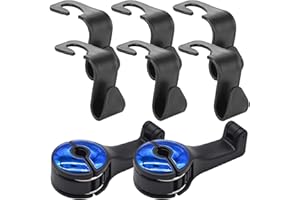 Qixuer 8 Stück Auto Kopfstütze Haken,Autositz Rückenhaken Auto Lagerung Haken Auto Kopfstütze Handyhalter Universal Fahrzeug Autositz Haken Halter für Tasche Geldbörse Stoff Lebensmittel Handy