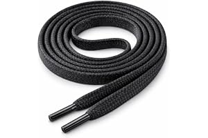Di Ficchiano Skosnören I slitstarka skosnören platta ø 5 mm av fin bomull/vaxad I Shoelaces för sportskor läderskor sneakers UVM längder 70–140 cm