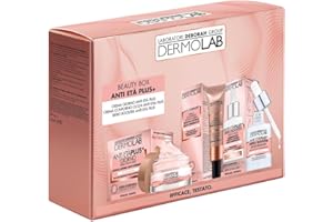 Dermolab - Beauty Box Anti-Età Plus con Crema Viso e Collo Giorno 50 ml, Effetto Lifting Rassodante, Crema Contorno Occhi e Labbra 15 ml Levigante, e Siero Booster 30 ml Tonificante