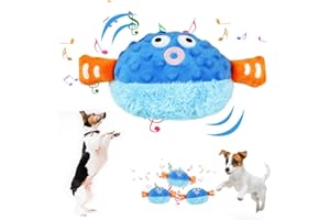 Vicloon Bouncing Piggy Dog zabawka, miękka pluszowa zabawka dla psa, ruchoma zabawka dla psa, aktywna ruchoma pluszowa zabawka dla zwierząt domowych, nadaje się do prania, odbijająca się świnka