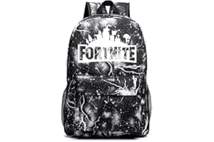 Yueunishi Luminous School Backpack, Ideal Boys Girls Versatile Backpack Men Women Shoulder Bag, Plenty of Storage Bag fit School, Travel, Outdoors (Lightning Black)