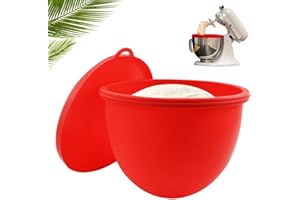 TELAOBAN Mix Aid Doublure en silicone, 5 Qt Revêtement de bol en silicone, Inserts de bol de rechange en silicone, Revêtement de bol mélangeur sur socle en silicon, pour la cuisson, fouetter la pâte