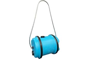 AQUAROLL ECO Hitchman Aquaroll 40L Economy Blue Portable Rolling Water Container and Carrier with Collapsible Handles for Caravans, Campervans, Motorhomes and Camping