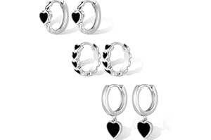 ALEXCRAFT 3 Paris Earrings for Women Sterling Silver 925 Plated 14K Gold