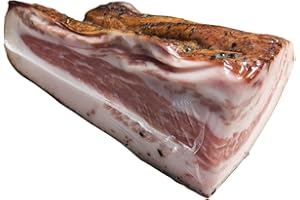 ‎BAVAREGOLA BAVAREGOLA Guanciale Speck aus Italien - Fettbacke 250g am Stück - Südtiroler Speck Spezialität luftgetrocknet & geräuchert von Viktor Kofler/Lana