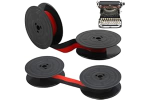 ZFRITP 2 Stück Farbband Für Schreibmaschine,Farbband Schreibmaschine,Kompatibel mit Klassischen Modellen,GR4 Farbband für Schreibmaschine,Rot und Schwarz Nylon Typewriter Farbband,Schreibmaschinenband.
