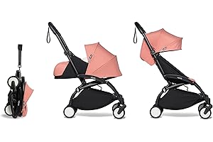 Babyzen YOYO² poussette ensemble complet 0+ et 6+ ginger cadre noir